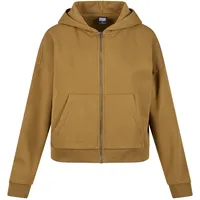 URBAN CLASSICS Boxy Reißverschlusspullover Summer Olive S