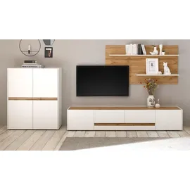 furn.design Wandpaneel Center 155 x 80 cm Weiß