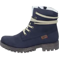 Rieker Winterboots, mit schaftumspielender Schnürung, blau 39 - Blau - 39