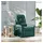 vidaXL Massagesessel Dunkelgrün Stoff 91,5 x 96 x 91,5 cm Grün mit Fernbedienung