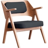 Hammel Furniture Loungesessel Findahl by Hammel MeTube, Eiche, gepolstertes Sitz- und Rückenkissen, verschiedene Farbvarianten beige
