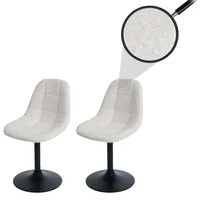 MCW 2er-Set Esszimmerstuhl MCW-A60, Küchenstuhl Stuhl Drehstuhl, Stahl MVG