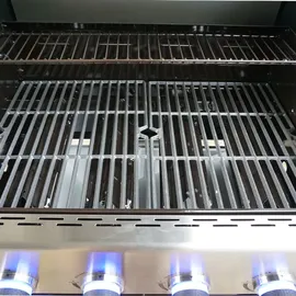 Vaiko Gasgrill 4 Edelstahl Brenner + 800°C Infrarot Keramik Brenner Prime Zone