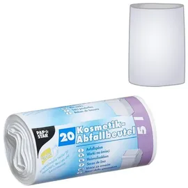 Papstar Müllbeutel 5 l weiß 16,0 μm, 20 St.