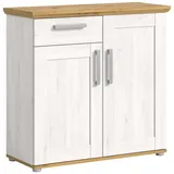 xonox.home Kommode Verona 95 x 92 x 39 cm Sibiu Lärche / Weiß