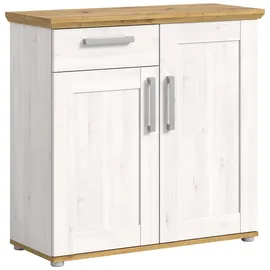 xonox.home Kommode Verona 95 x 92 x 39 cm Sibiu Lärche / Weiß