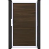 GROJA GroJaSolid Grande Tor Walnuss co-extrudiert 100x180 cm Rahmen EV1