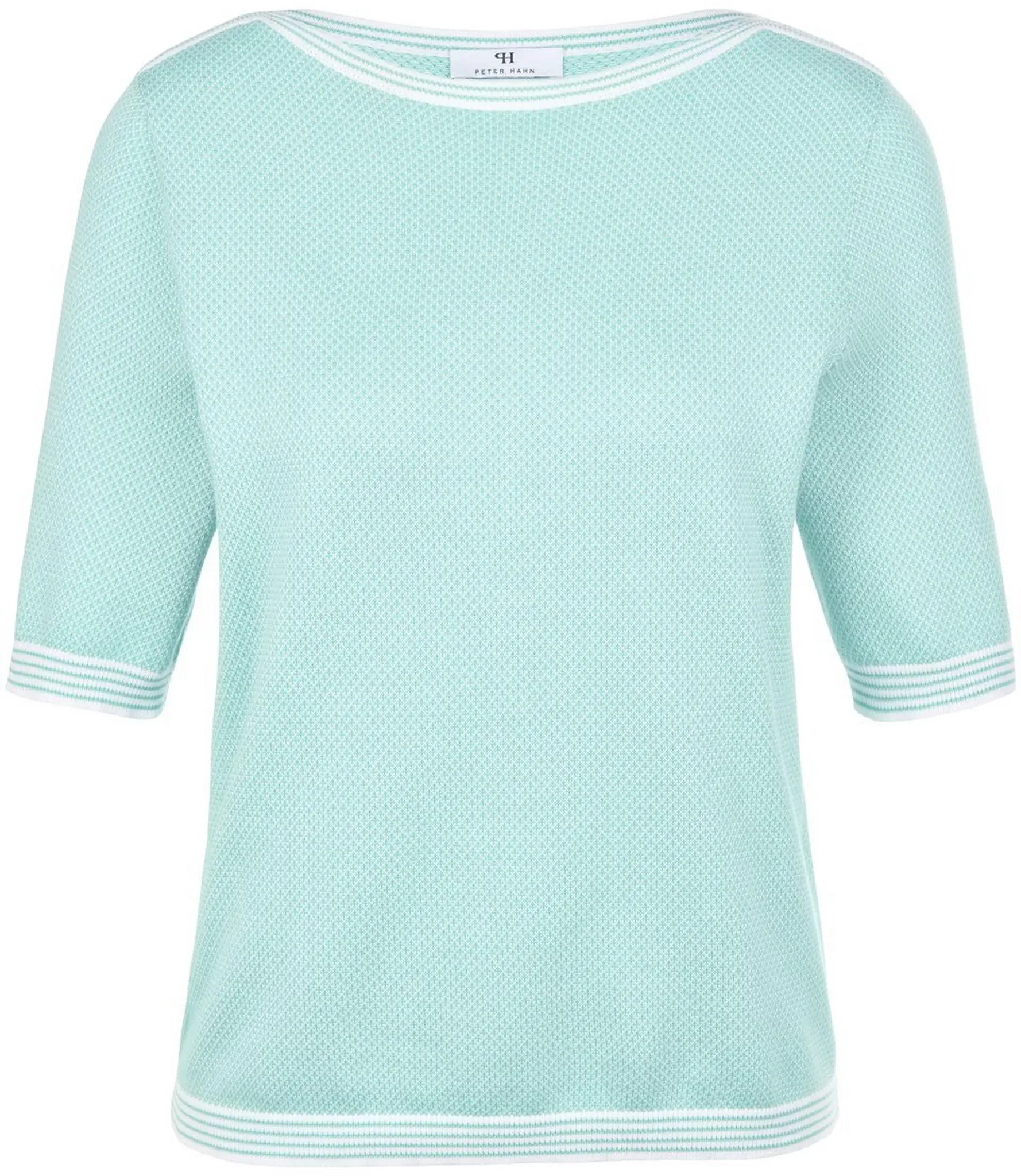 Le pull 100% coton  Peter Hahn turquoise