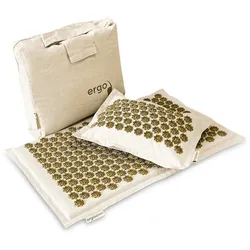 ERGOLEBEN Akupressur Premium Matten Set braun