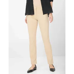 Raphaela by Brax Damen Five-Pocket-Hose Style LAURA NEW BAILEYS, Beige, Gr. 42