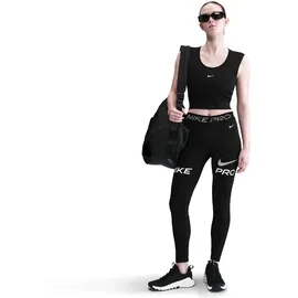 Nike Pro Mid-Waist 7/8-Leggings Damen 010 - black/white S