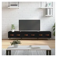Furnicato TV-Schrank Schwarz 150x36x30 cm Holzwerkstoff