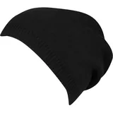Capelli New York Beanie mit feinem Rippenstrick schwarz