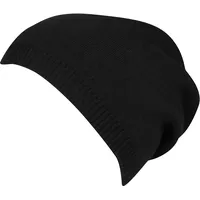 Capelli New York Beanie mit feinem Rippenstrick schwarz