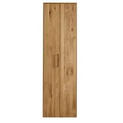 Falttüren-Kleiderschrank Lisana Massivholz H:216cm/B:63cm/T:65cm