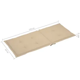 vidaXL Klappbare Gartenstühle 59 x 69 x 111 cm braun 6 St.