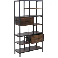 MCW Bücherregal 81 x 33 x 150 cm Braun