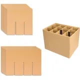 15 Stück Umzugskarton Gläser Trennwand Sets,Trennwände für Versandkartons Kartonfächer Trennwände zum Verpacken Umzugskartons für Glaswaren Geschirr Weingläser