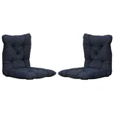 Chicreat Set mit 2 Sitzkissen 98 x 50 x 8 cm, Dunkelgrau
