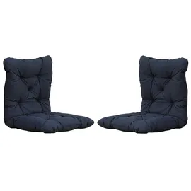 Chicreat Set mit 2 Sitzkissen 98 x 50 x 8 cm, Dunkelgrau