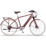 ego movement E-Bike EGO MOVEMENT "Classic 25 Cäsar Herren 54 cm Bronze 28"" Gr. 54, braun (bronzefarben), E-Bikes, 54cm, 28 Zoll (71,12cm), Pedelec, Elektrofahrrad für Damen u. Herren