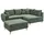 ed exciting design Eckcouch Polyester 3-Sitzer Dunkelgrün