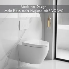 Sanicomfort Rivo mit WC-Sitz Weiß