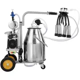 Vevor Elektrische Kuh Melkmaschine Melkausrüstung 25L 304 Edelstahl