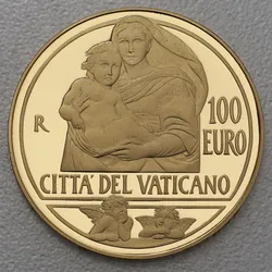 Goldmünze 100 Euro Sixtinische Madonna 2013 (Vatikanstadt)