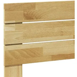 vidaXL Kopfteil 160 cm Massivholz Eiche