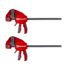 einhell accessories Einhell Einhandzwingen-Set 2 x 300 mm (Schnelllösegriff, 300 mm Spannweite, 150 kg Spannkraft, Spreizfunktion, tiefe Ausladung, werkzeugfreier Umbau)