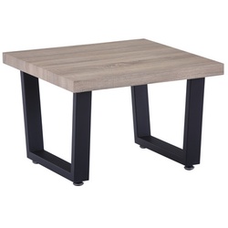 SIT Couchtisch, natur/schwarz, Mitteldichte Faserplatte (MDF)/Metall - beige