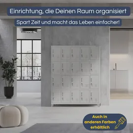 Jan Nowak ROBERT Schließfachschrank 172x136x45cm Schwarz