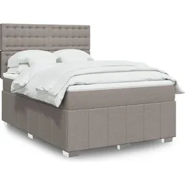 vidaXL Boxspringbett 140 x 200 cm H1 Taupe