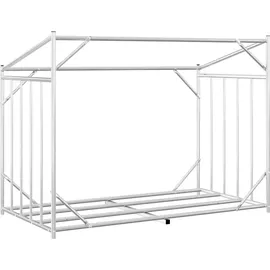vidaXL Brennholzregal Stahl 151 x 80,5 x 110,5 cm Schwarz
