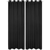 HOMEbasics Ösenschal Doppelpack Atlantik, Blickdicht, 235x140 cm, Wohntextilien, Gardinen & Vorhänge, Fertiggardinen, Ösenschals
