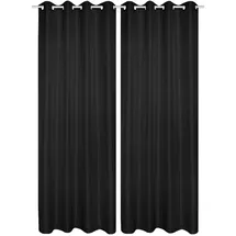 HOMEbasics Ösenschal Doppelpack Atlantik, Blickdicht, 235x140 cm, Wohntextilien, Gardinen & Vorhänge, Fertiggardinen, Ösenschals