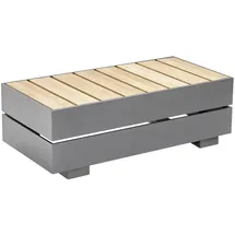 Solpuri Loungesystem Boxx Tisch-Modul XS - 305 - anthrazit 400 - Teak