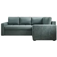 Luxusbetten24 Schlafsofa Designer Sofa Cortino, mit Schlaffunktion und Stauraum grün