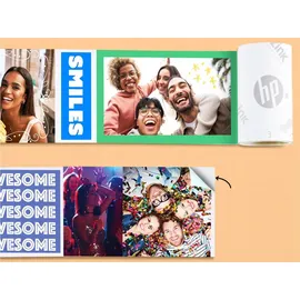 HP Sprocket Panorama Biała (313.58 dpi), Etikettendrucker Grau