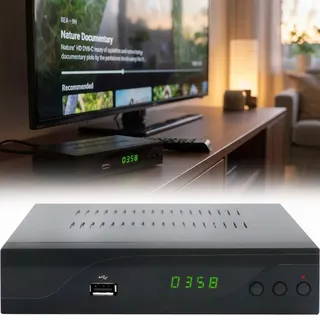 HD DVB-C Kabel Receiver mit PVR Aufnahmefunktion, HDMI, Scart, USB 2.0, EPG, Mediaplayer, Full HD 1080p Set-Top-Box für freie digitale Kabel-Sender