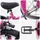 vidaXL Kinderfahrrad 16 Zoll rosa/schwarz