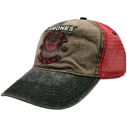 Ramones Unisex Trucker-Cap Punkrock-Band mit Logo-Stickerei Base-Cap BA156116RAM0 Braun/Rot - One-Size