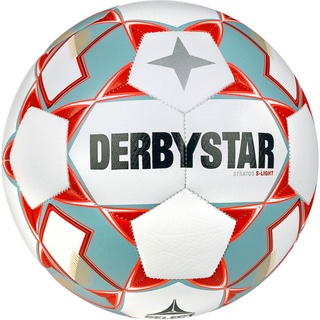 derbystar Stratos S-Light v23 Fußball weiß grün, 5