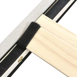 SOFTWEARY Polsterbett, 160x200 cm, Doppelbett mit Lattenrost, gepolsterter Kopfteil höhenverstellbar, Bezug aus Leinen - Beige