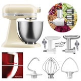 KitchenAid Küchenmaschine 3,3-L-Mini Fleischwolf-Gemüse Set Creme