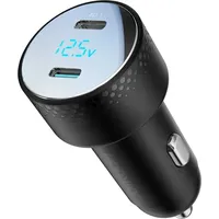 Joyroom Autoladegerät 2x USB C 70W mit LED-Anzeige Schnellladegerät
