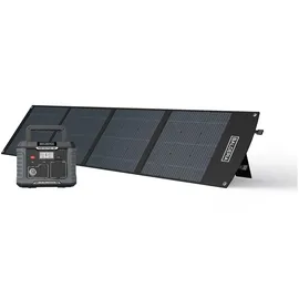 Balderia Power Set - Powerstation 500W mit faltbarem Solarpanel 200W