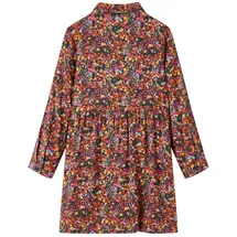 vidaXL Kinderkleid mit Langen Ärmeln Mehrfarbig 104
