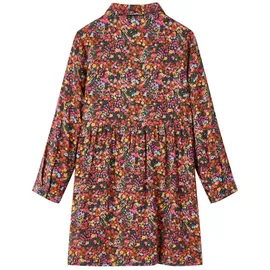 vidaXL Kinderkleid mit Langen Ärmeln Mehrfarbig 104